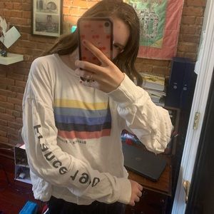 Brandy Melville Biarritz Graphic Long Sleeve Tee